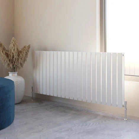 Horizontal Flat Panel Designer Radiator Central Heating White Rads Double 600x1428mm -Vital Home Shop 51436671 1